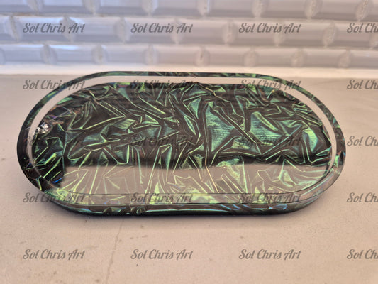 Bakke bølgebaggrund grøn