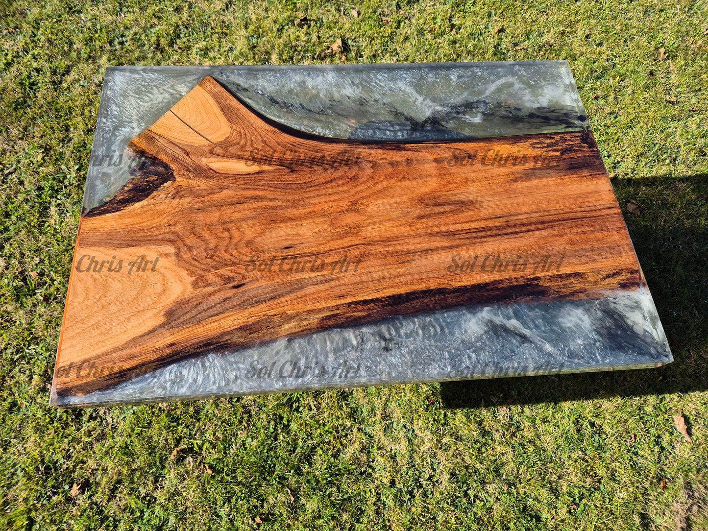 Bord med træplanke i rød eg